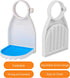 2 Pack Laundry Detergent Cup Holder, Fabric Softener Drip Catcher Tray with Fixing Screw and Removable Pad