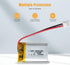KBT 3.7V 250mAh Li-Polymer Battery: 502030 Lipo Rechargeable Lithium-ion with PH2.0 2Pin JST Connector