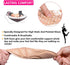 Shoe Inserts for Women - High Heel Insoles, 2 Pairs Beige, Breathable 5D Sponge Comfort Insoles for Pain Relief