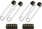 MENSI 4 Pack Spark Torch Igniter - Single Flint Spark Lighter for Propane Kitchen Torch Starter with 10pcs Free Flints