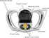 BMI Meter, Digital Portable Body Fat Monitor, Handheld Weight Control Device for Health