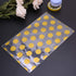 JHere 100 Pack 100Pcs 5.1'' 8.2'' 1.5'' Gold Polka Dot Candy Bags with Gold Metallic Twist Ties, Clear Plastic Treat
