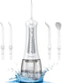 Cordless Water Flosser for Teeth - 300ML Rechargeable Oral Irrigator with 5 Modes for Home Use, Travel Friendly (White)