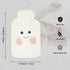 VERVEIO 1L Plush Hot Water Bottle with Soft Cover, Reusable Hot Water Bag for Pain Relief, Cramps & Warm Comfort
