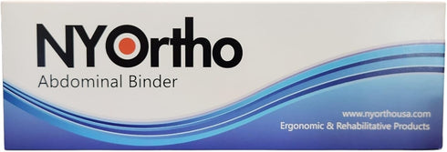 NYOrtho Tapered Abdominal Binder, Firm Compression Wrap, Breathable Stomach Support, 36-42 Inch, Made in USA