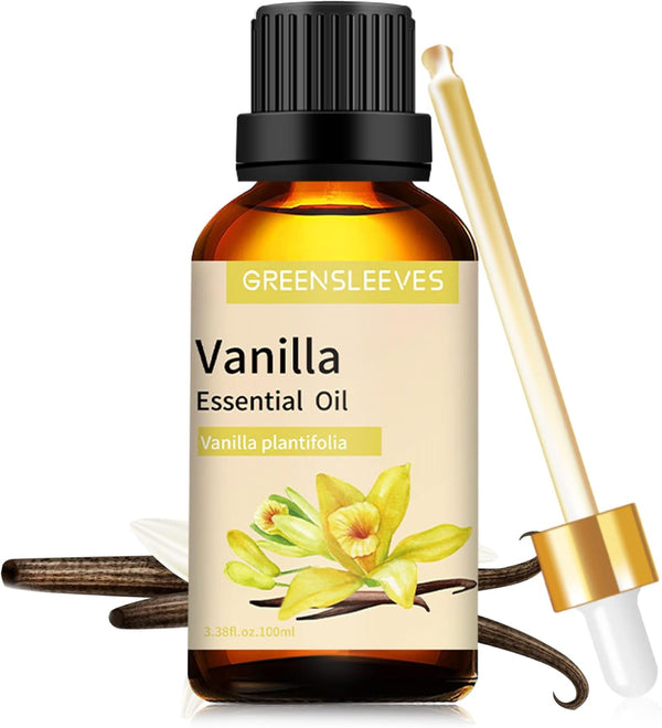 Vanilla Essential Oil - 3.38 oz, 100% Pure Aromatherapy Oil for Diffuser, Perfumes, Massage, Soap Making