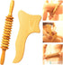 Neck Massager Roller Stick and Gua Sha - Wooden Foam Roller Massage Tools for Relaxation, Pain Relief, and Improved
