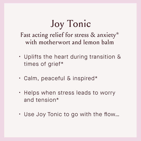 Urban Moonshine Joy Tonic, 2 Fl Oz, Stress Relief with Motherwort & Lemon Balm