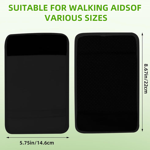 Update Walker Grip Covers Pads - Soft Cushion Padding for Rolling Wheelchair, Walker, Rollator Handle, Moisture Wicking