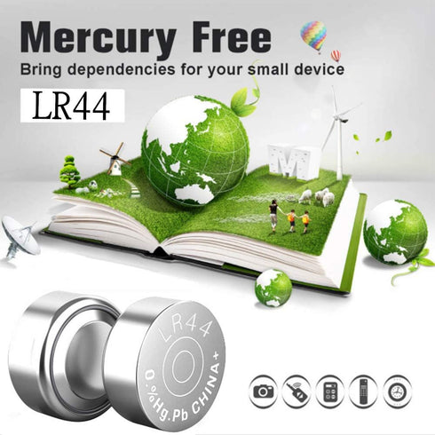 30 Count LR44 AG13 357 SR44 A76 1.5V Button Coin Cell Batteries