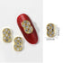 WOKOTO 30pcs Gold Number Nail Charms (0-9), 3D Nail Art Charms for Acrylic Nails, Alloy Nail Gems