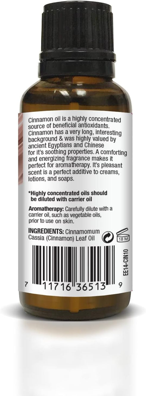 Ethereal Nature 100% Pure Oil - Cinnamon, 1.01 Fluid Ounce