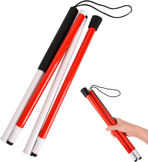 Baitaihem Folding Blind Mobility Cane for Vision Impaired and Blind Individuals