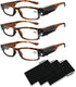 Reading Glasses with Light, Bright LED Readers, Lighted Magnifier Eyewear for Nighttime Reading, +200