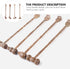 Hammer 4pcs Set, KICHOUSE Wooden Dual-use Massage Stick Double-Head Back Scratcher and Body Muscle Relaxation Massager