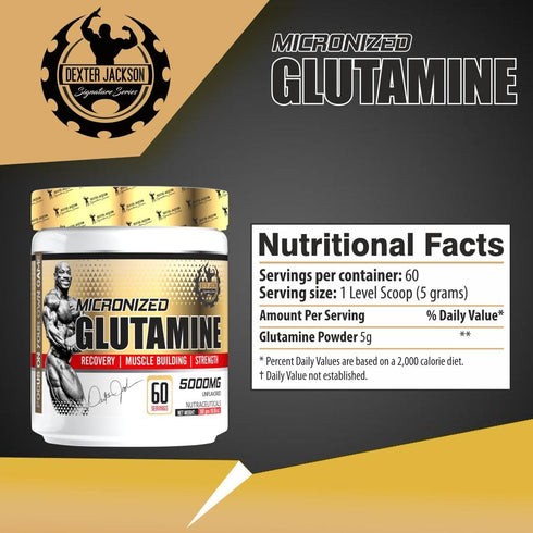Dexter Jackson Gold Series Micronized Glutamine - 60 Serving, 300g