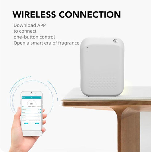 OEBUAFI 150ML Waterless Essential Oil Diffuser, Smart Scent Air Machine with Bluetooths Control for Home Hotel Office