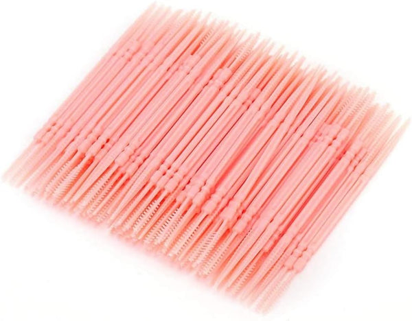 AKOAK Plastic Toothpick, Two-Headed Oral Stick, Disposable Interdental Brush Cleaning Tools (About 1050-1100 Pieces)