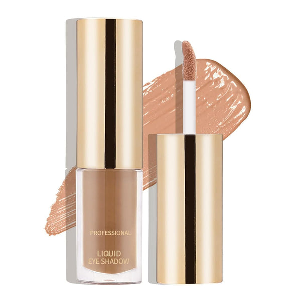 Boobeen Liquid Matte Eyeshadow, Long Lasting Waterproof Velvet Cream Eyeshadow, Neutral Nude Makeup