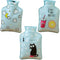 3Pcs Mini Hot Water Bottle Bag/Hand Warmer, Small Reusable Cold Pack, Korea Style Cute Therapy Heating Pad (Blue)