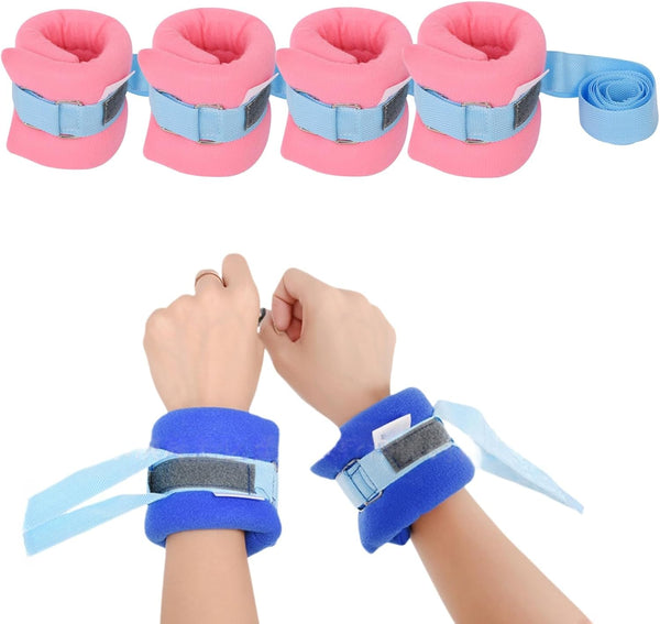 QNZKIOXV Patient Restraints Limb Holders 4 PCS, Hospital Bed Restraints for Elderly, Quick