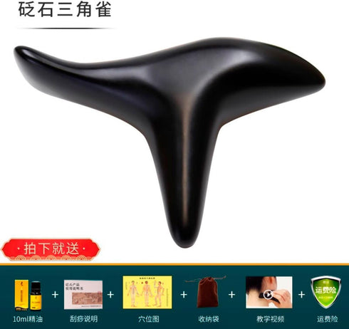 Piegricdiat Set Portable Massager bian Stones Massage Neck, Shoulder Back Massager Foot Massager for Relief