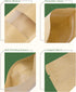 Resealable Bags 200 Packs Coffee Bags, Packaging Bags for Small Business, Stand Up Pouches with Window, Kraft Paper Bags
