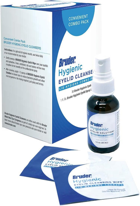 Bruder Hygienic Eyelid Cleansers Value Pack | Hygienic Eyelid Wipes & Eyelid