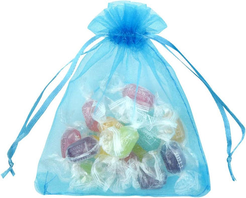 50pcs Organza Bags 3.54''x4.33'' (9x11cm) Satin Drawstring Pouch for Wedding Party Favor Gift, Jewelry, Watch Bags