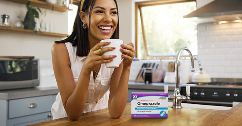 Quality Choice Omeprazole Delayed Release Acid Reducer Capsules, 20mg, 42 Count for Frequent Heartburn
