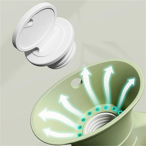 RLPPBMD Bag(Green,1000ml) Hot Water Bottle Water Filled Hot Water Bag Cute Plush Foot Warmer Hand Warmer Waist Hot