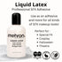 Mehron Makeup Liquid Latex, SFX Halloween Makeup, Prosthetic Glue, 4.5 fl oz (133 ml), Clear