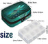 Honeybaby Shine Dragonfly Pill Case Bag Portable Weekly Pill Organizer Travel Pill Organizer Case Bag with Zipper