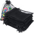 G2PLUS Black Organza Bags, 4x6 in Sheer Mesh Drawstring Gift Bags, Jewelry Pouches, Candy Bag for Halloween, Christmas,
