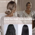 Suncdelv 100% Silk Scrunchies for Hair 22 Momme Hair Ties Anti-Crease & Breakage 3PCS (Flower)