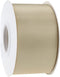 Champagne Gold Ribbon 2 Inch Double Face Satin, 25 Yards Thick for Gift Wrapping, Wedding Decor, Bridal Bouquet, DIY