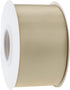 Champagne Gold Ribbon 2 Inch Double Face Satin, 25 Yards Thick for Gift Wrapping, Wedding Decor, Bridal Bouquet, DIY