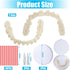 TrelaCo 16 Pcs DIY Dentures Repair Kit - Make Your Own Dentures, Repair Missing Teeth, Customizable Solution for Smile