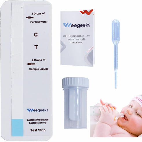 WEEGEEKS Lactose Intolerance Test Strip at Home Lactase Activity Test Food Sensitivity Test