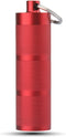Compact Waterproof Keychain Pill Holder, Portable Pill Box with 3 Compartments for Daily Medication on The Go (Wine Red)