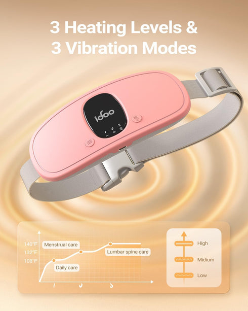 iDOO Pink Portable Heating Pad - Ideal Mother's Day Gift