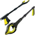 Grabber Reacher Tool, 19 Inch Long Foldable Pick Up Stick, Heavy Duty Trash Picker with Magnetic Tip, Yellow