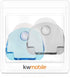 kwmobile 2x Razor Holder with Suction Cup - Self-Adhesive Shaver Wall Mount - Black/Light Blue/Transparent Bathroom