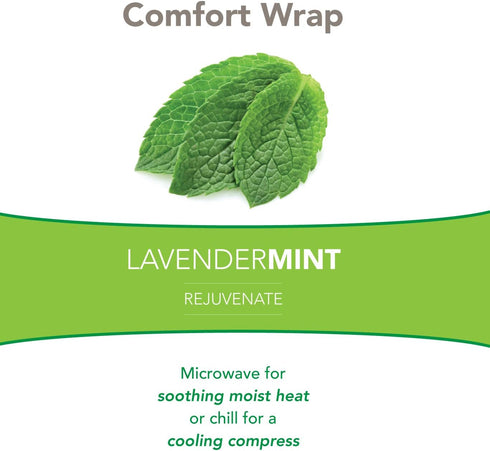 Bed Buddy Heated Aromatherapy Neck Wrap, Lavender & Mint Scented, Microwavable Hot & Cold Therapy for Sore Muscles and