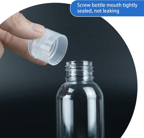 TRENDBOX 6 Pack Plastic Empty Bottles with Flip Cap for Shampoo, Lotions, Liquid Soap, Cream (4 oz / 120 ml)