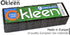 Okleen 9 Pack, 4.3x2.8x1.4 inches. Pack Black Scrub Sponges. Made in Europe. Heavy Duty and Non Scratch Fiber. Kitchen