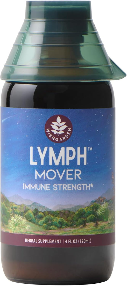 WishGarden Herbs Lymph Mover - Organic Lymphatic Drainage Drops with Echinacea, Cleavers