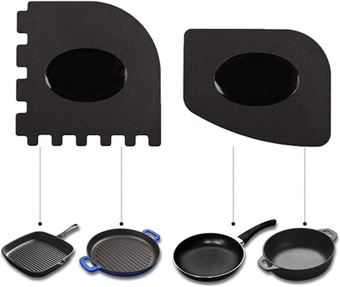 Chainmail Scrubber Kit for Cast Iron Pans, Stainless Steel Cleaner with Toothed Scraper and Handle Cover, Durable for