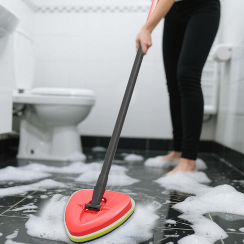 OKcedier 1 2 1 Spin Mop Replacement Head for O Cedar EasyWring Tank, Includes Magic Scrubber Sponge Brushes & Connector