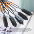 Runyangshi Black Obsidian Healing Crystal Pendants, Double Pointed Natural Crystal Quartz Necklace, Chakra Crystal Wand